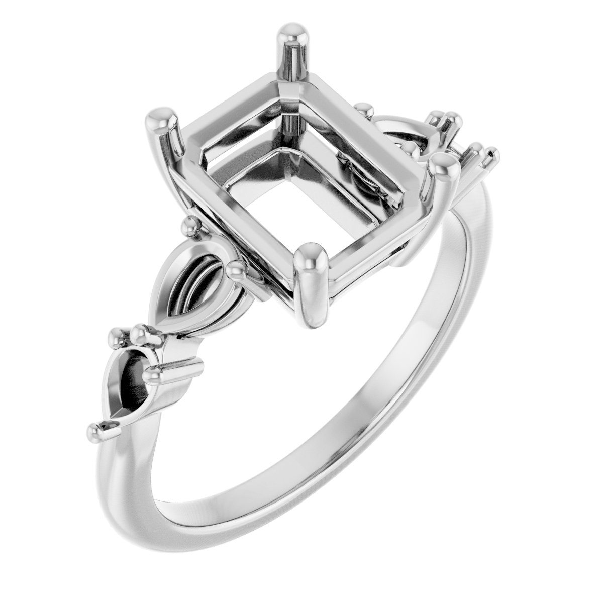 Accented Engagement Ring