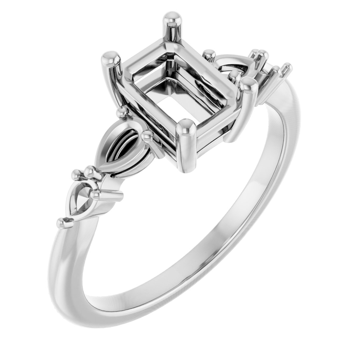 Accented Engagement Ring