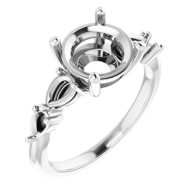 Accented Engagement Ring
