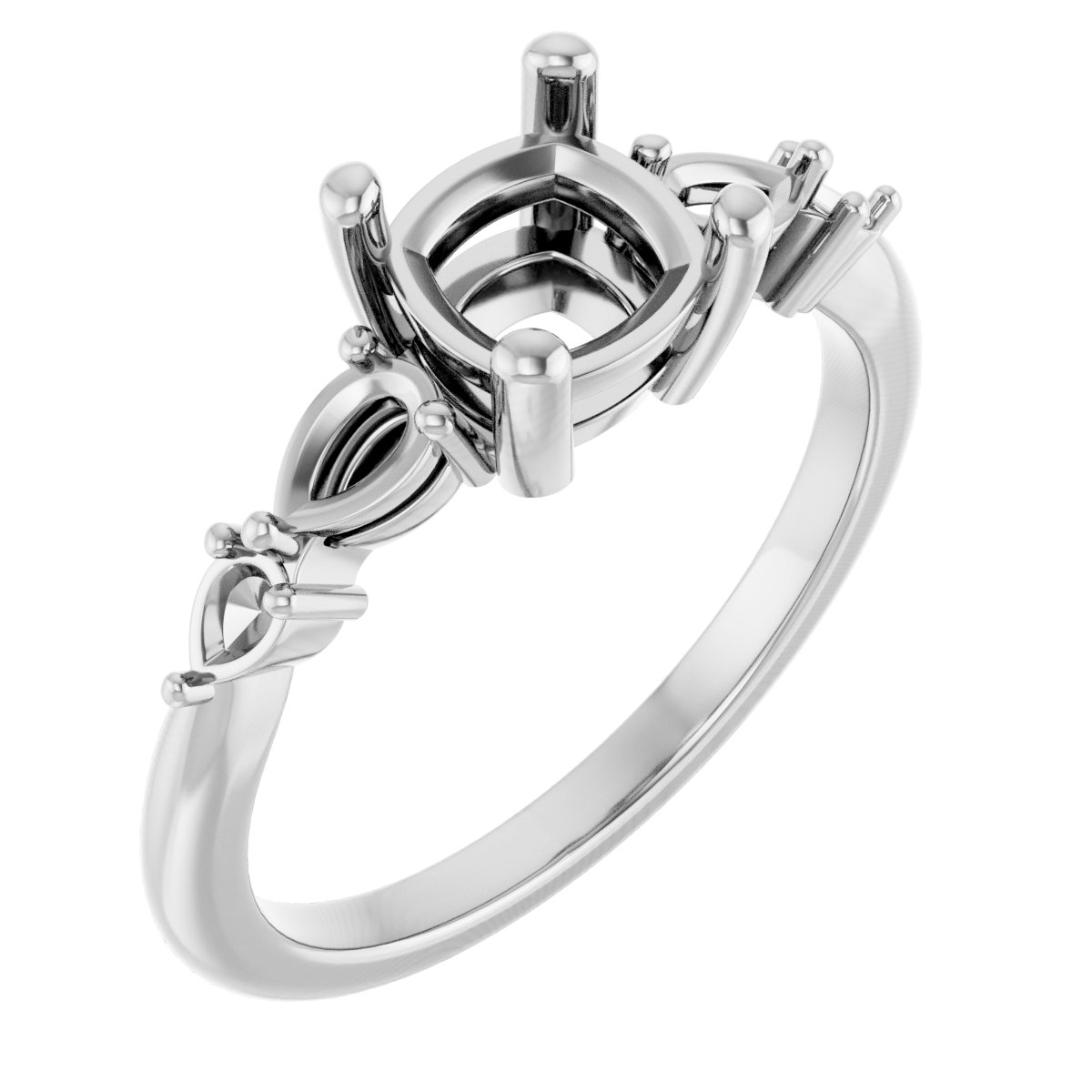 Accented Engagement Ring