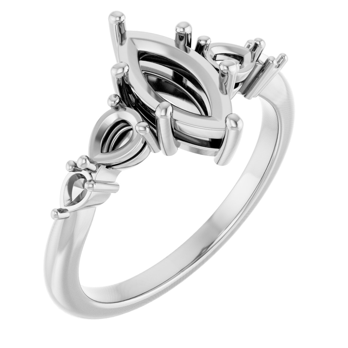 Accented Engagement Ring