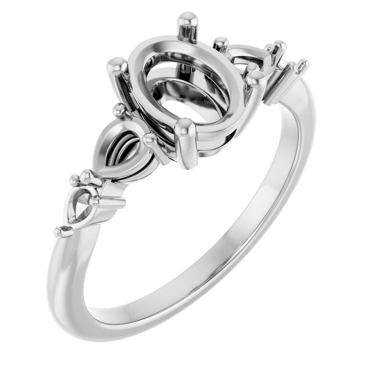 Accented Engagement Ring