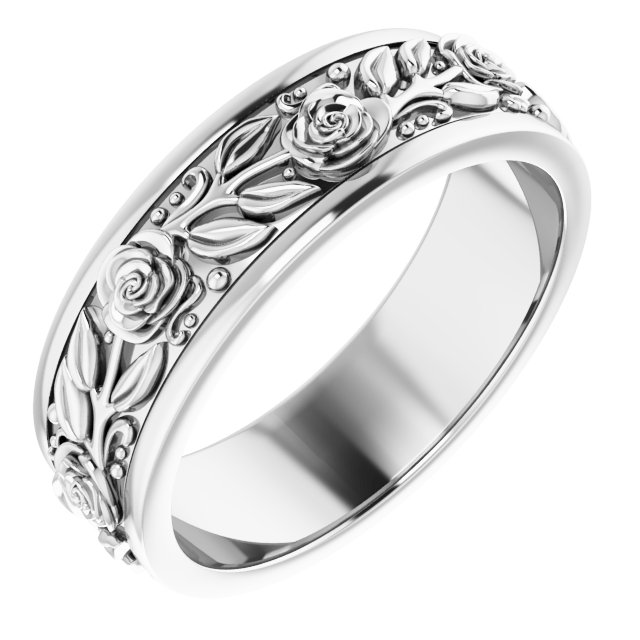 Floral Flat Band