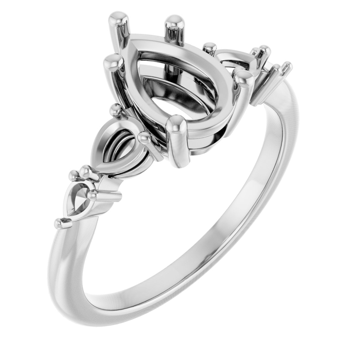 Accented Engagement Ring