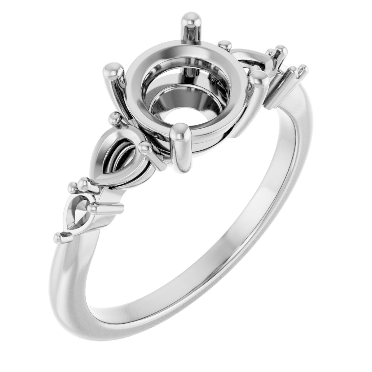 Accented Engagement Ring