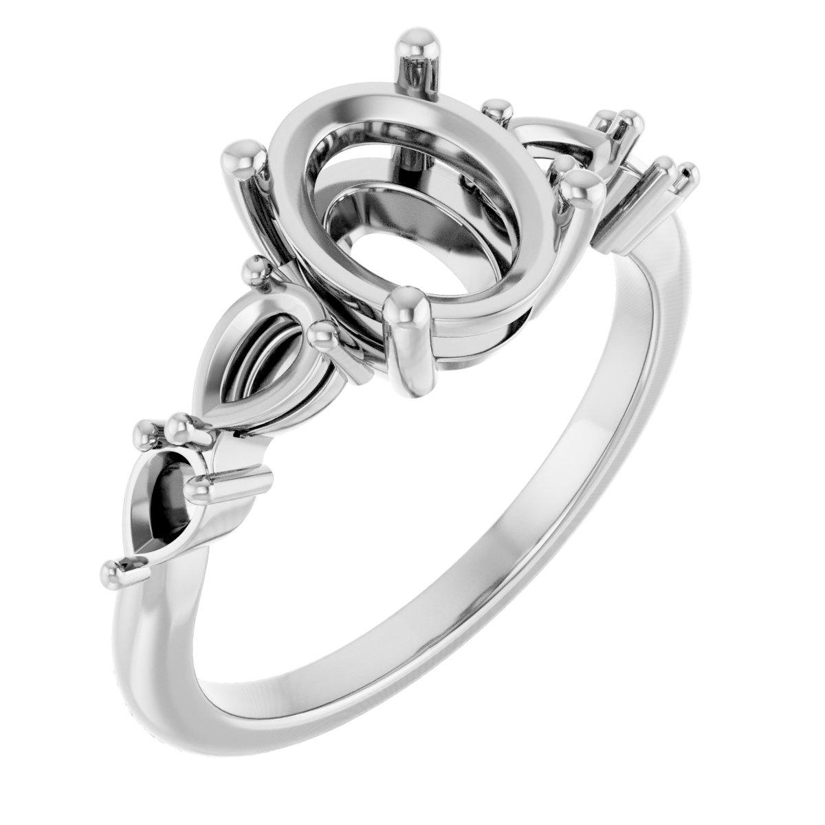 Accented Engagement Ring