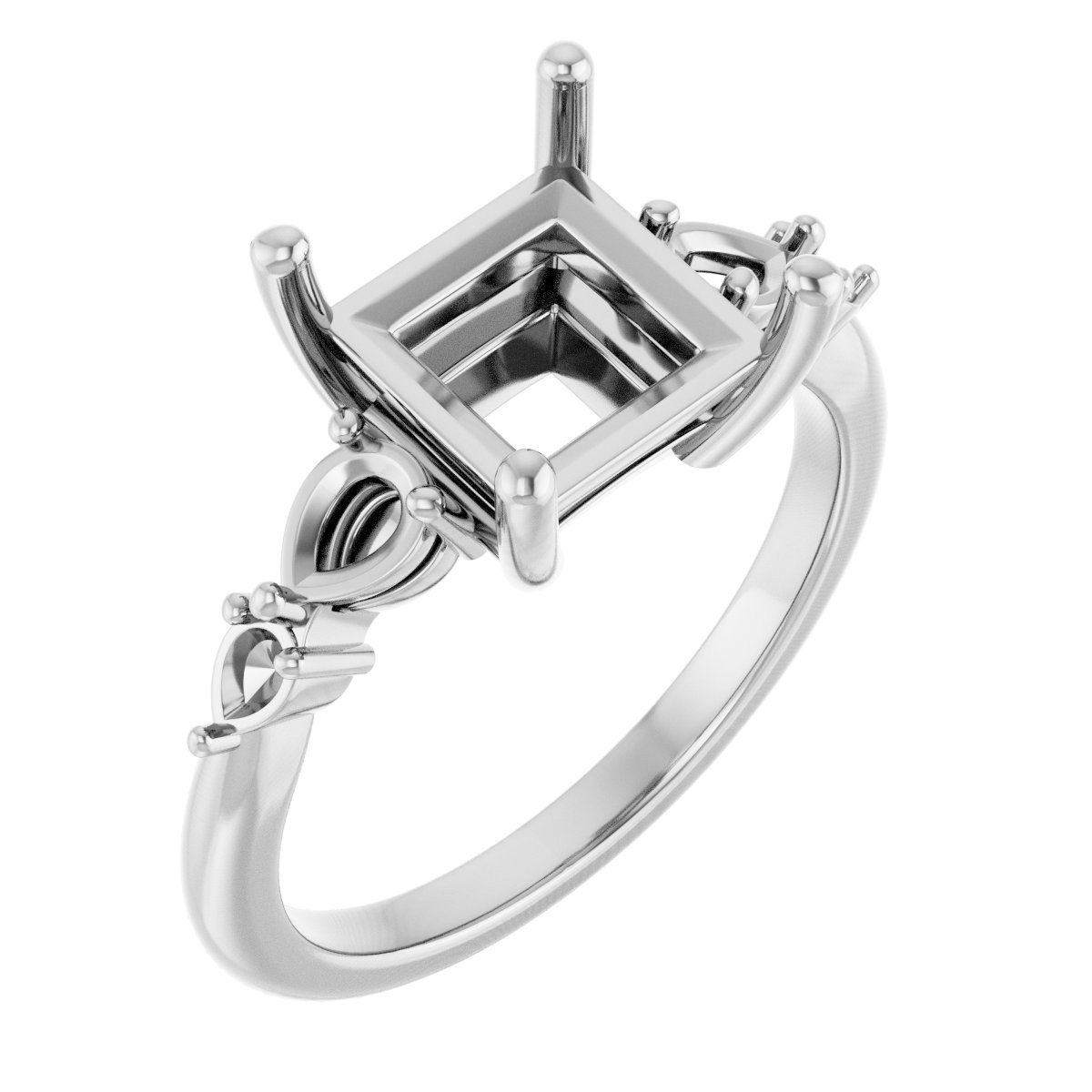 Accented Engagement Ring