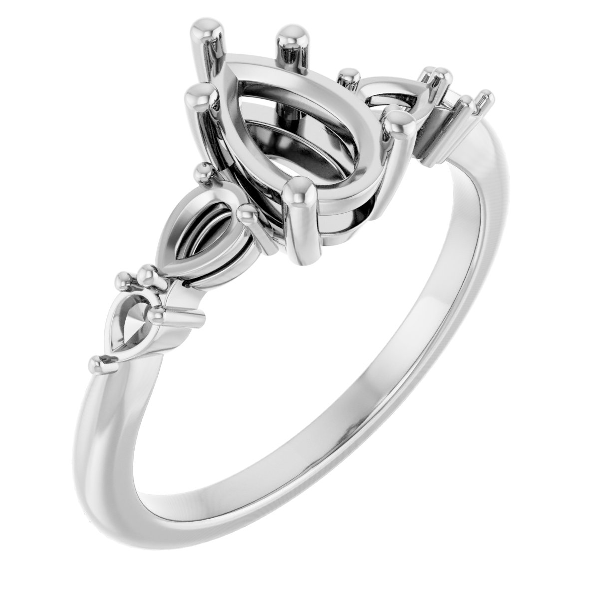 Accented Engagement Ring