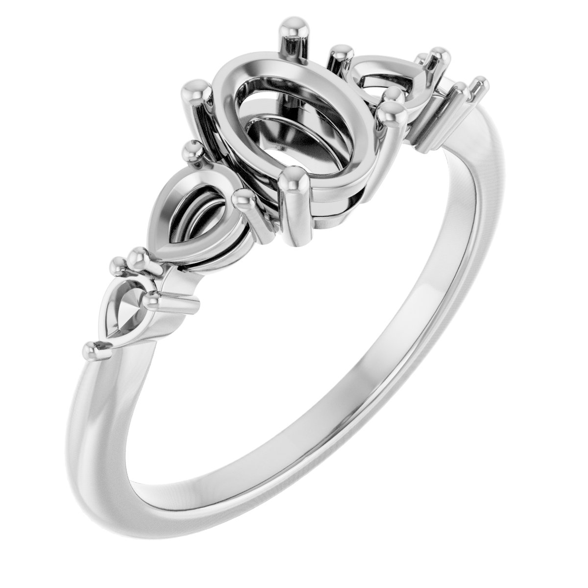 Accented Engagement Ring