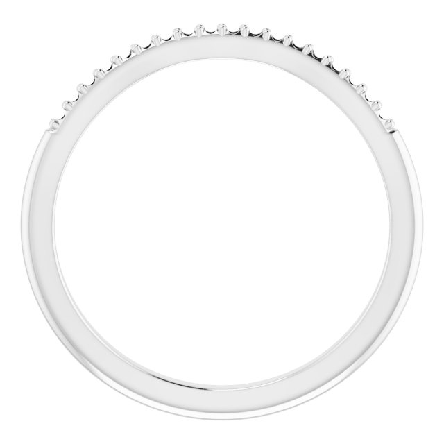 Band Mounting for 6x4 mm Emerald Ring view 2