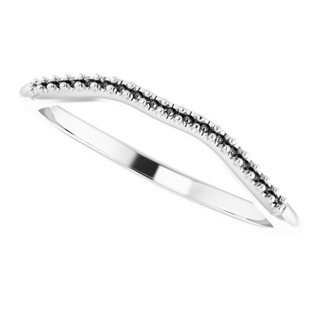 Band Mounting for 6x4 mm Emerald Ring view 5