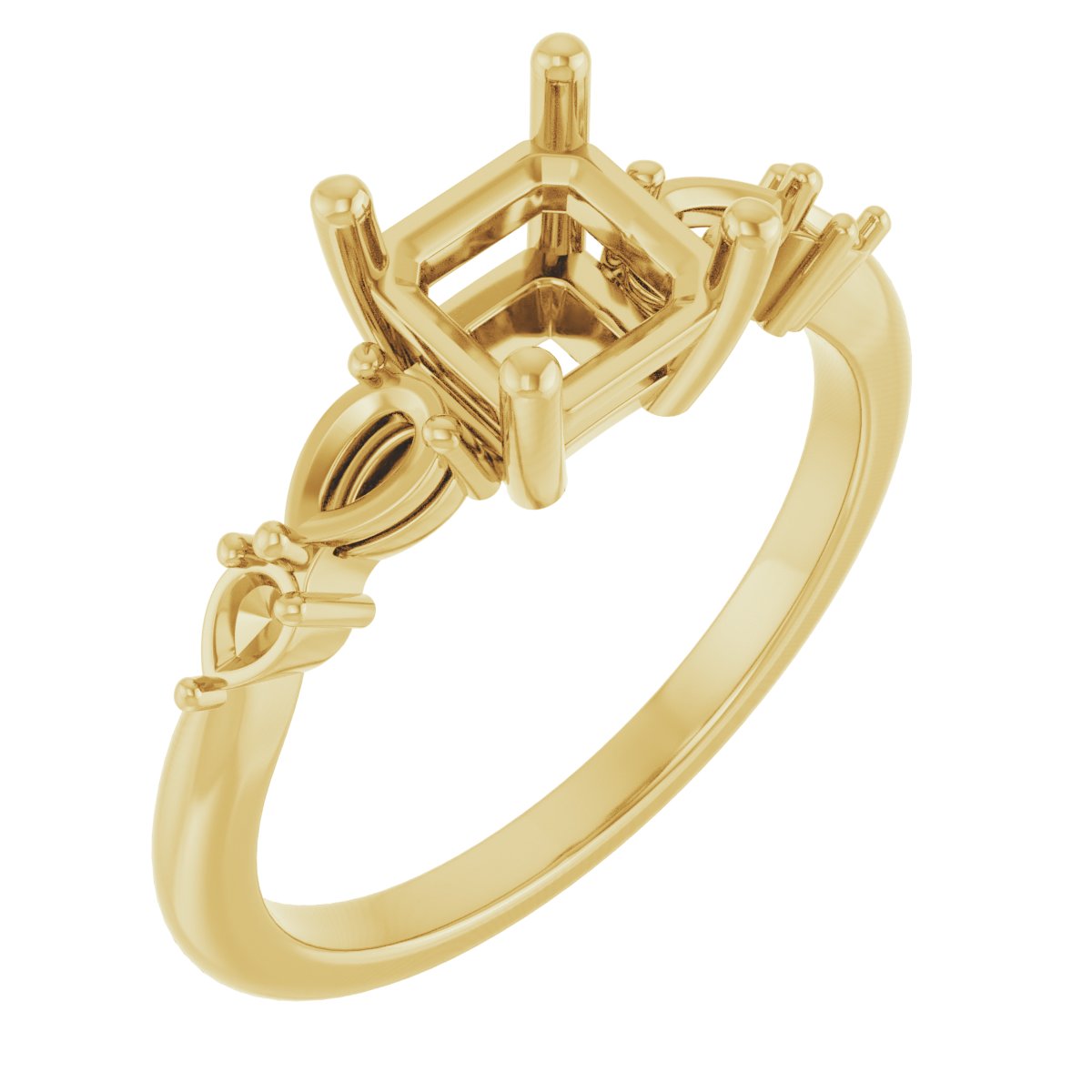 Accented Engagement Ring