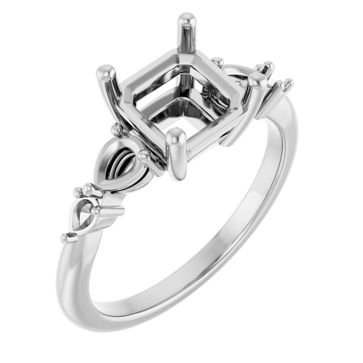 Accented Engagement Ring