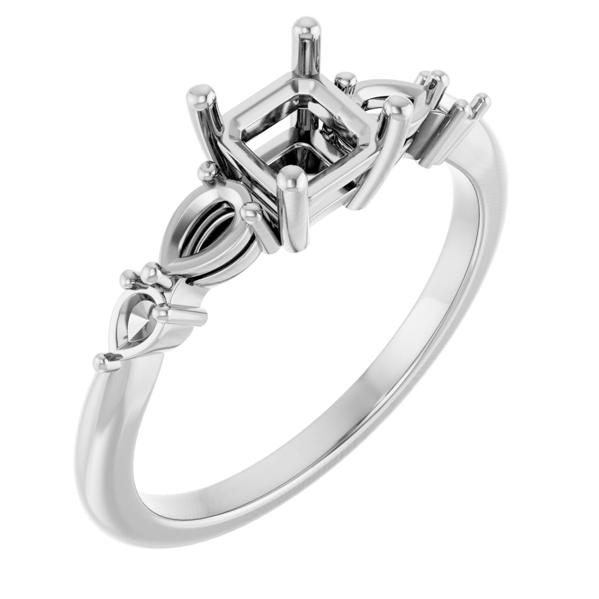 Accented Engagement Ring