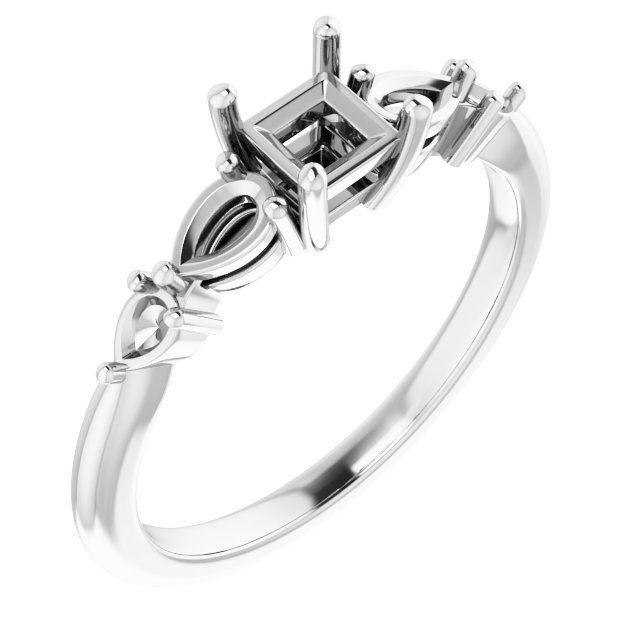 Accented Engagement Ring