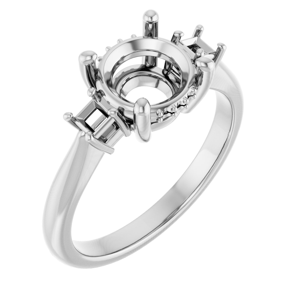 Accented Engagement Ring
