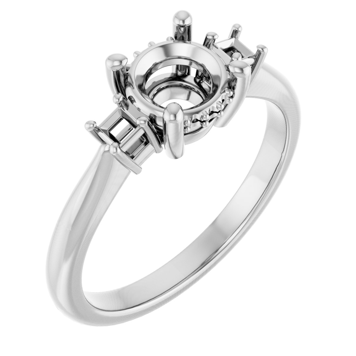 Accented Engagement Ring