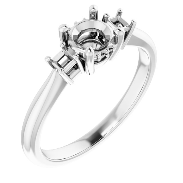 Accented Engagement Ring
