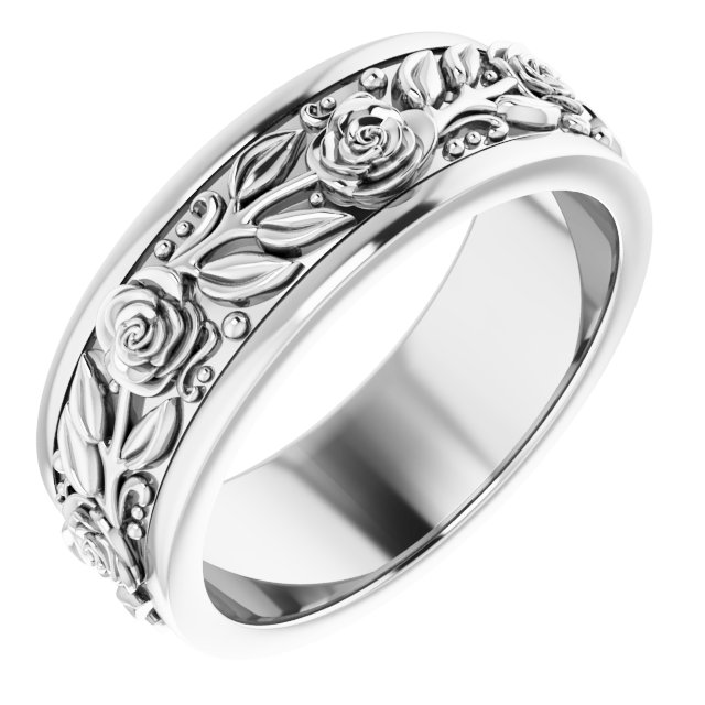 Floral Flat Band