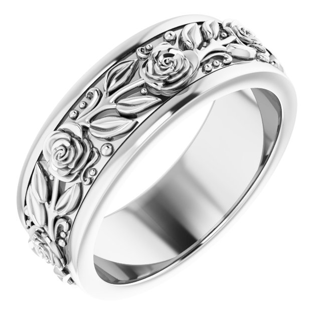 Floral Flat Band