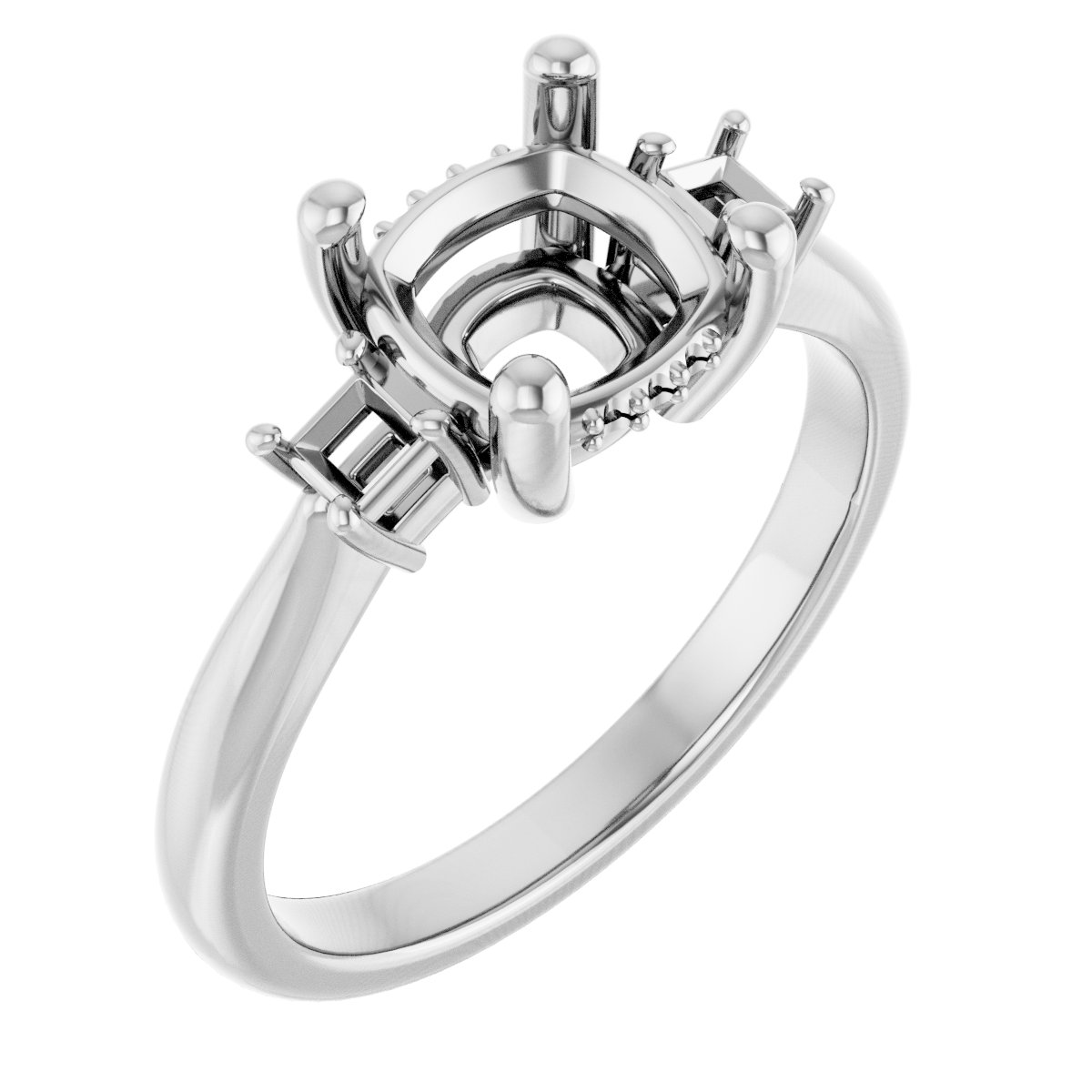 Accented Engagement Ring