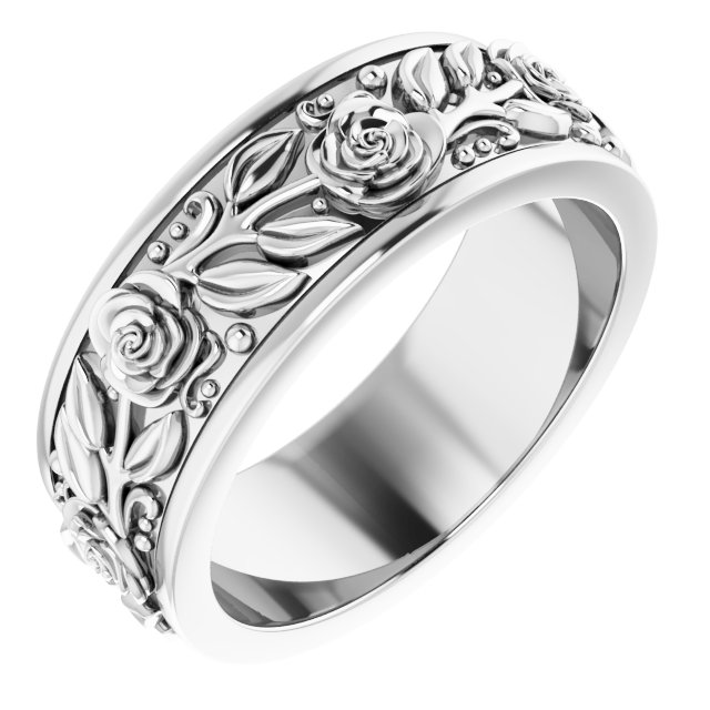 Floral Flat Band