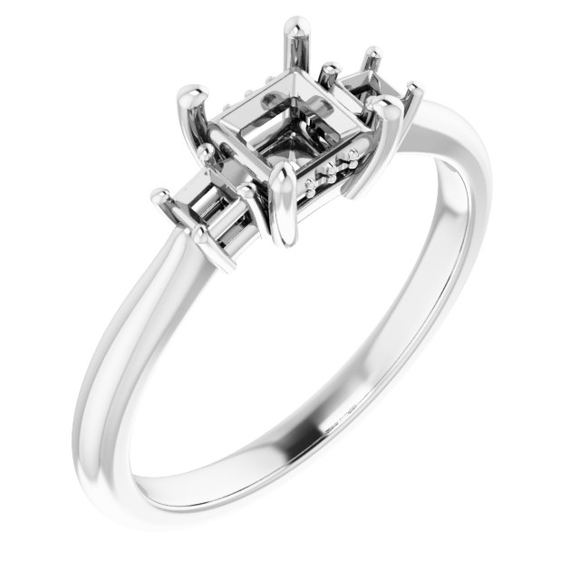 Accented Engagement Ring