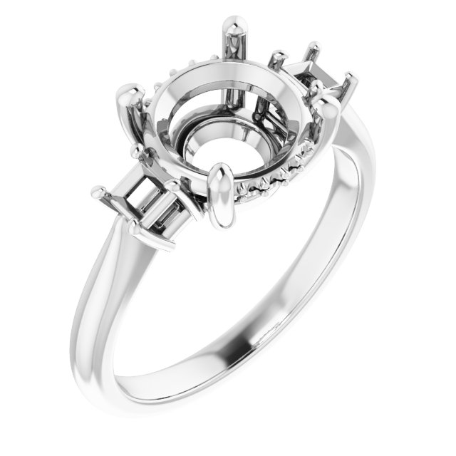 Accented Engagement Ring