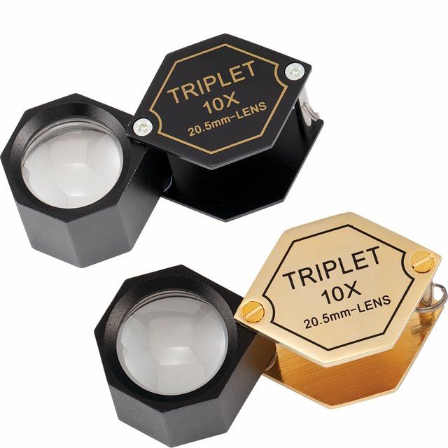 Black 10x Triplet Loupe