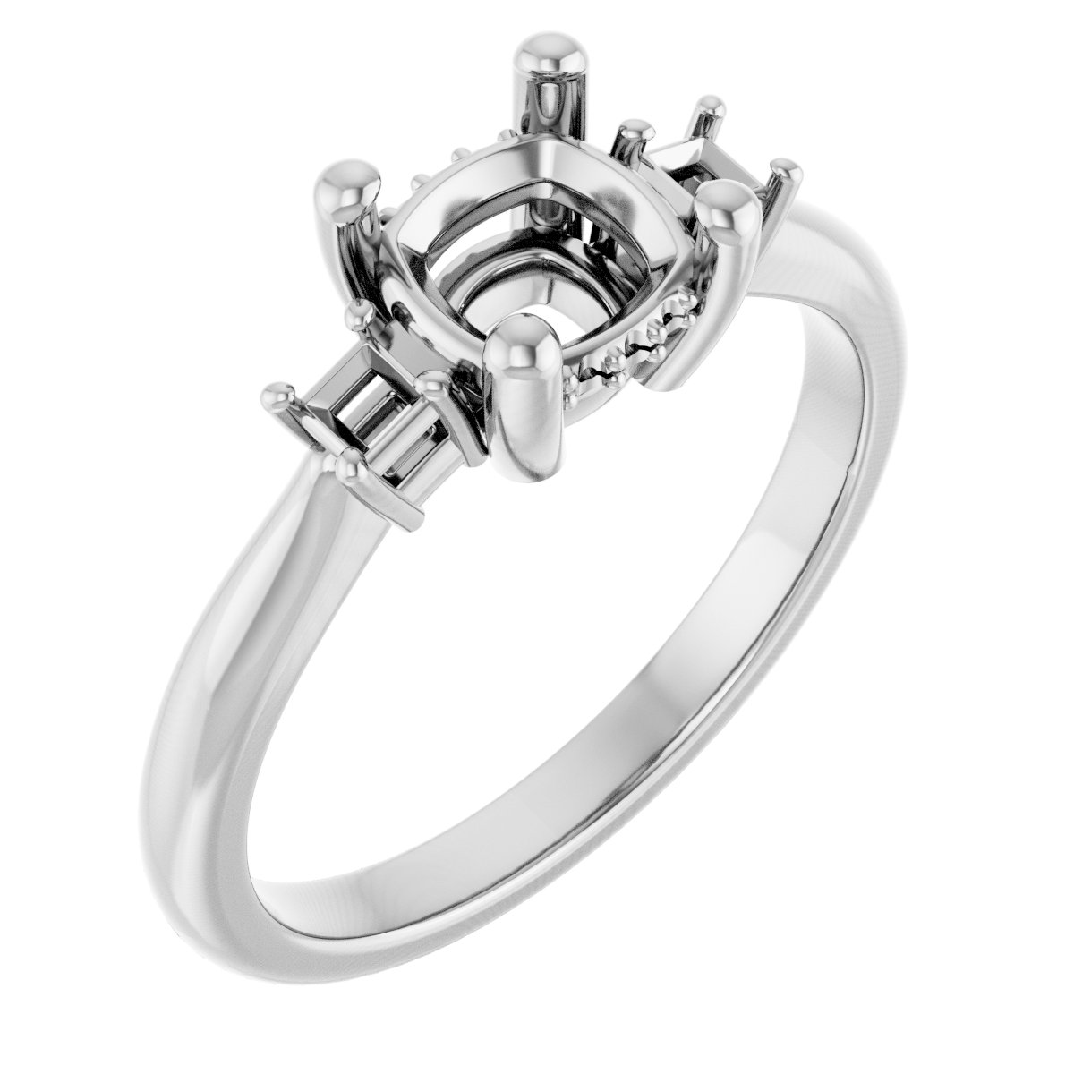 Accented Engagement Ring