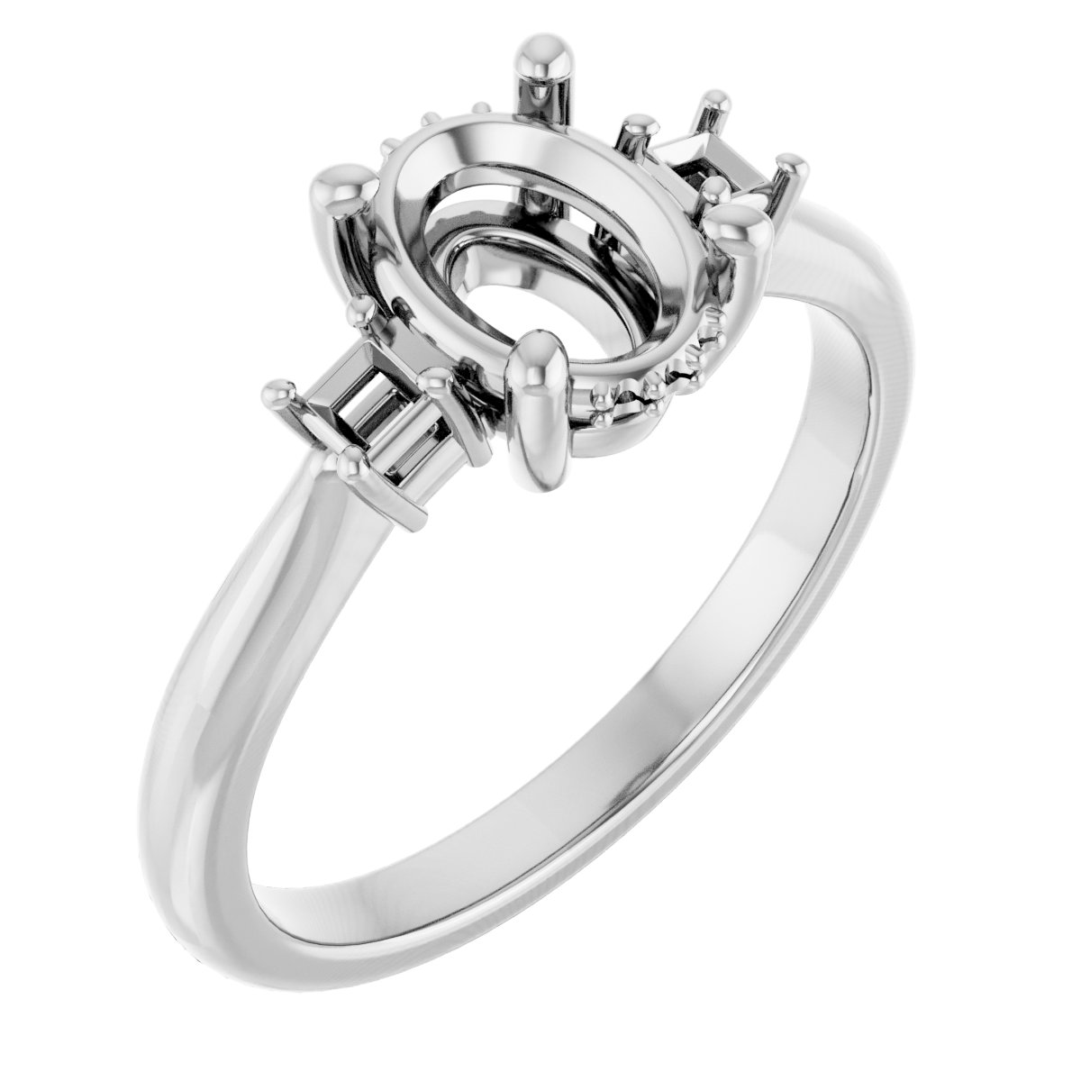 Accented Engagement Ring