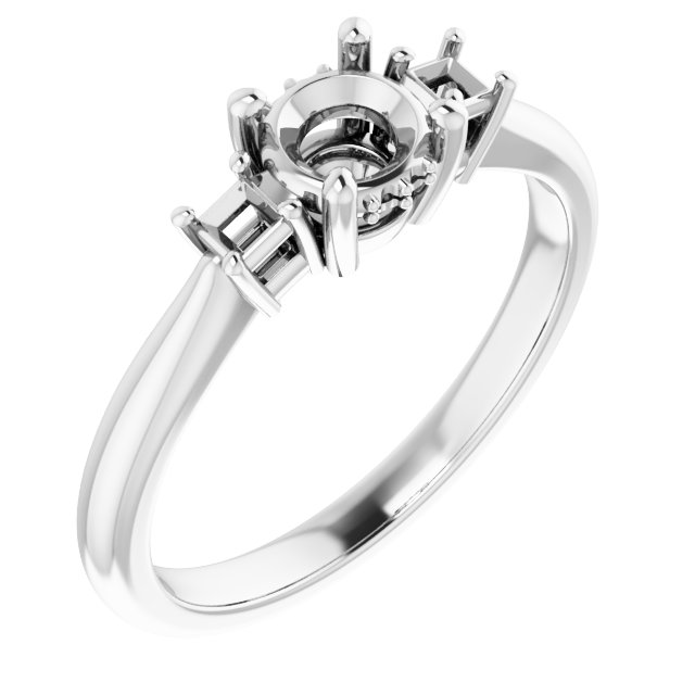 Accented Engagement Ring