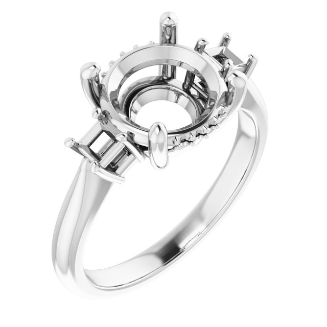 Accented Engagement Ring