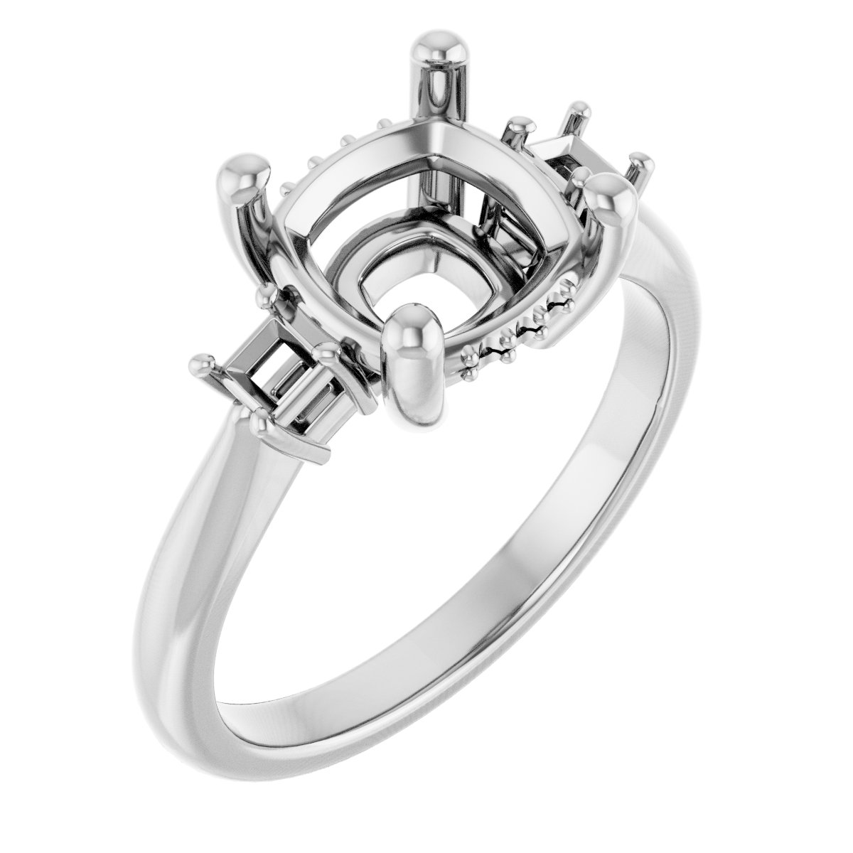 Accented Engagement Ring