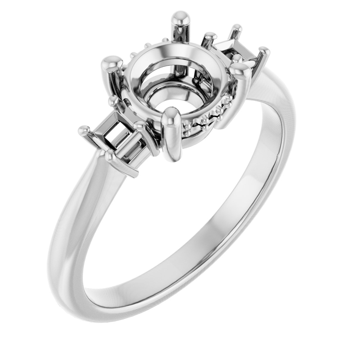 Accented Engagement Ring