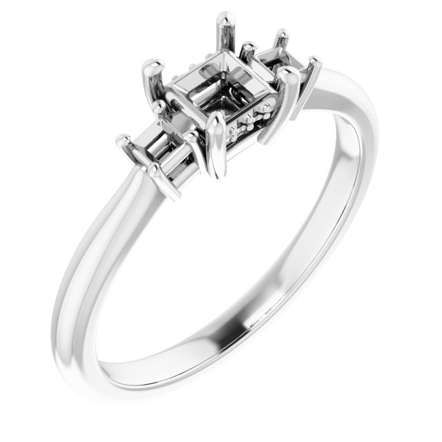 Accented Engagement Ring