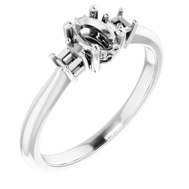 Accented Engagement Ring