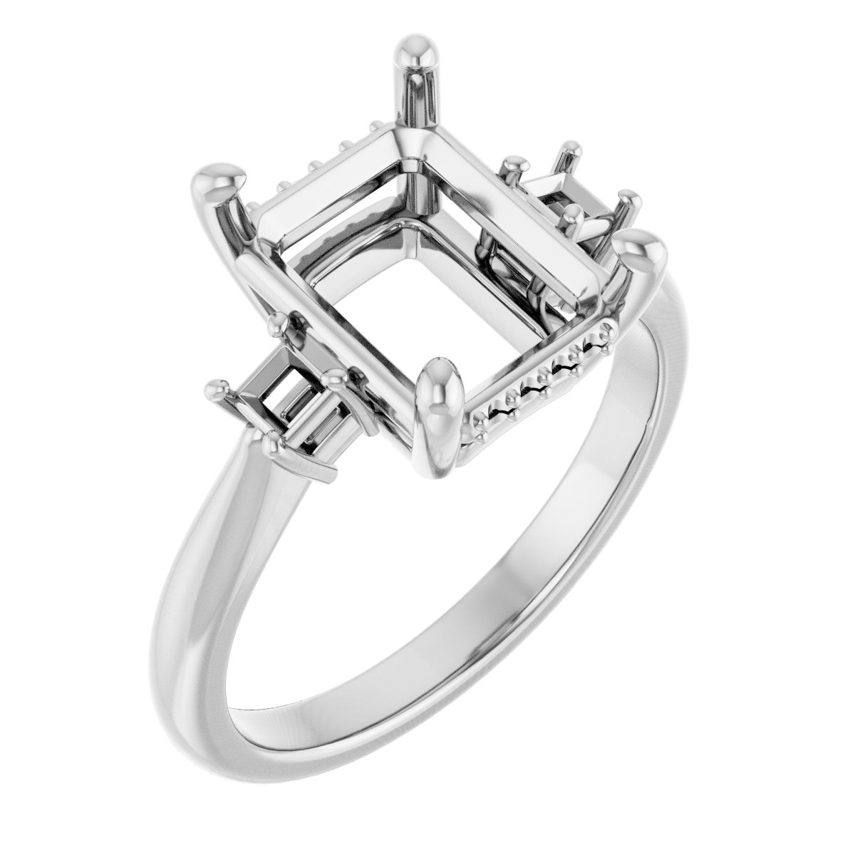 Accented Engagement Ring