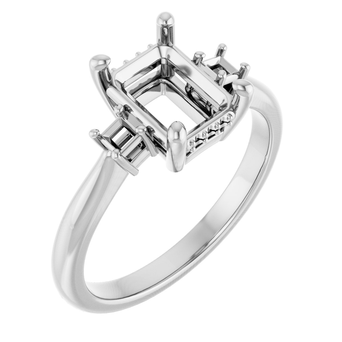 Accented Engagement Ring