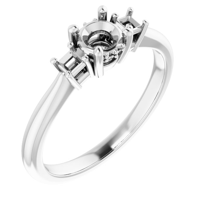 Accented Engagement Ring