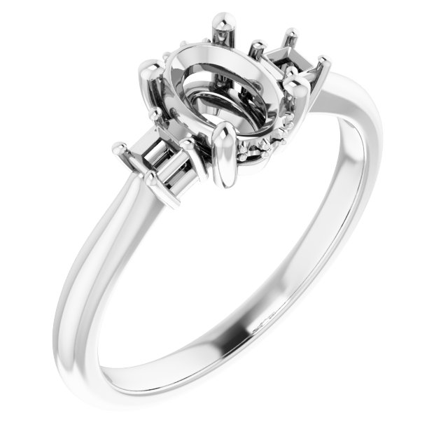 Accented Engagement Ring