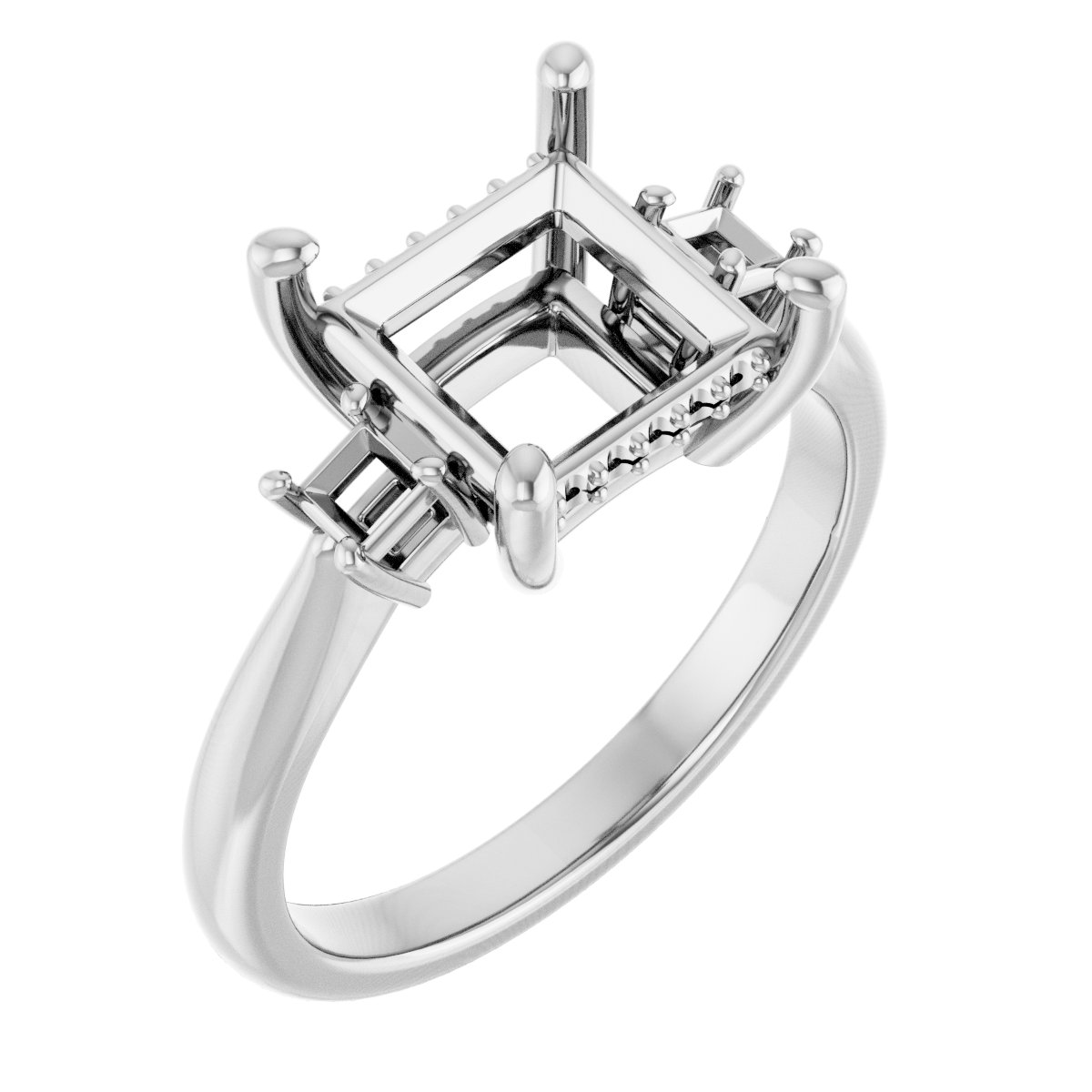 Accented Engagement Ring