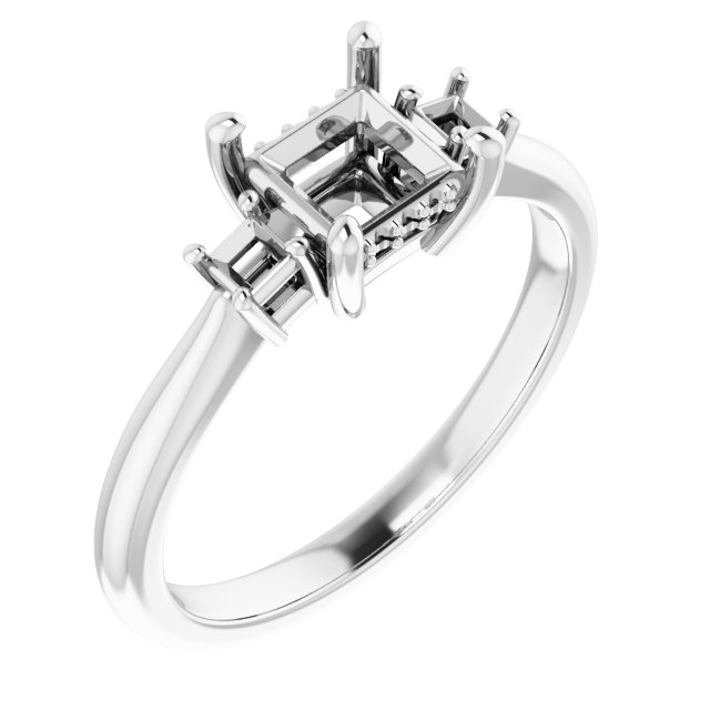Accented Engagement Ring