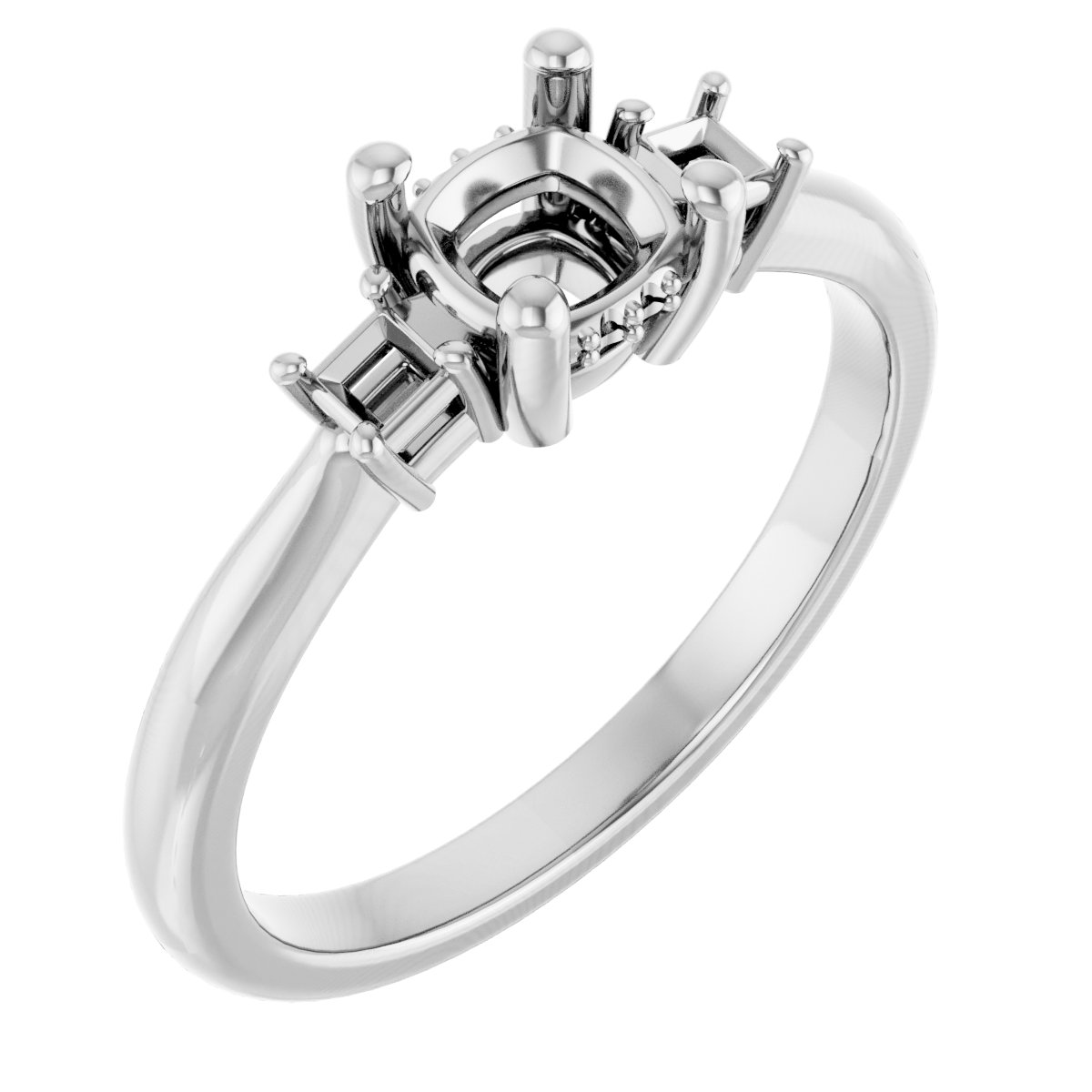 Accented Engagement Ring