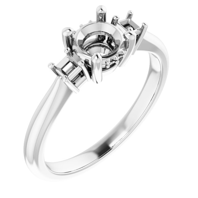 Accented Engagement Ring