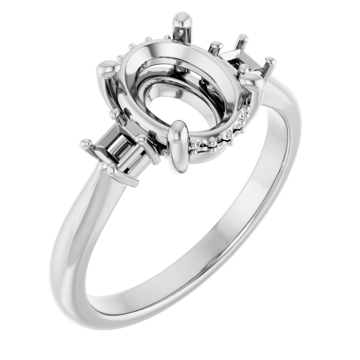 Accented Engagement Ring