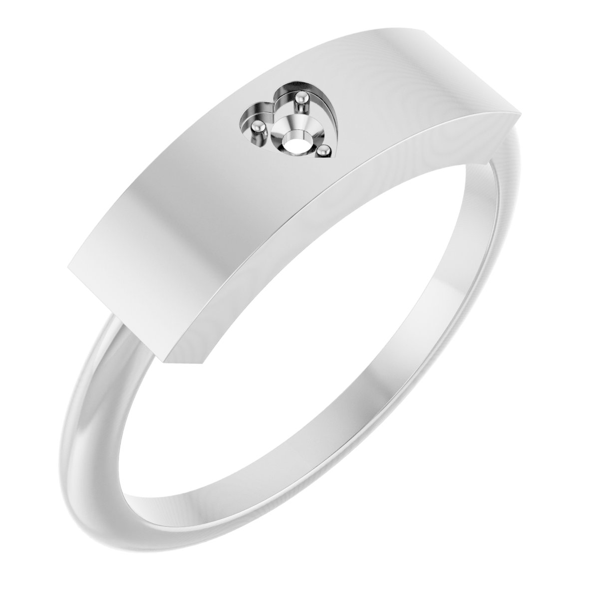 Engravable Heart Ring