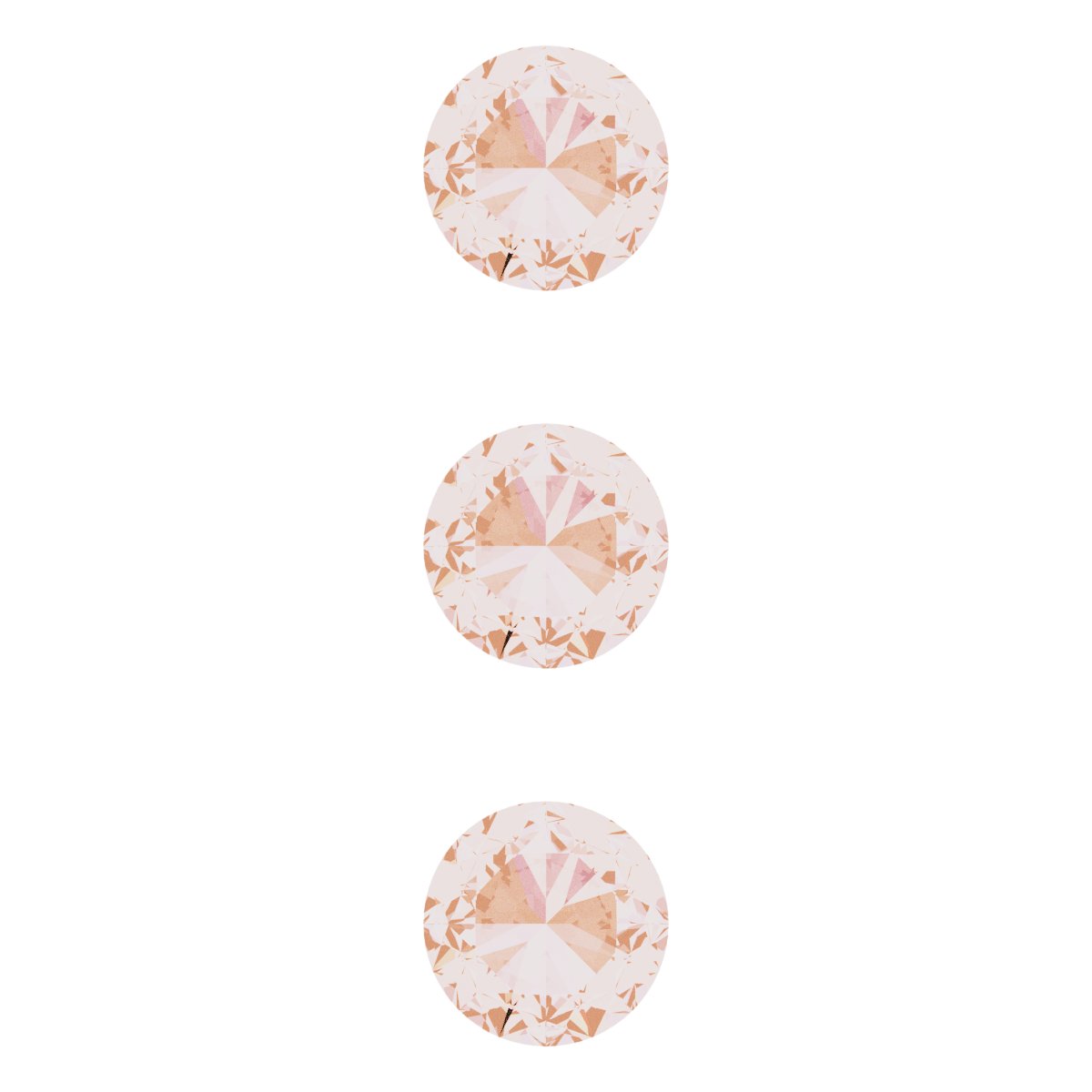 Rose-Cut Bezel-Set Bar Trim