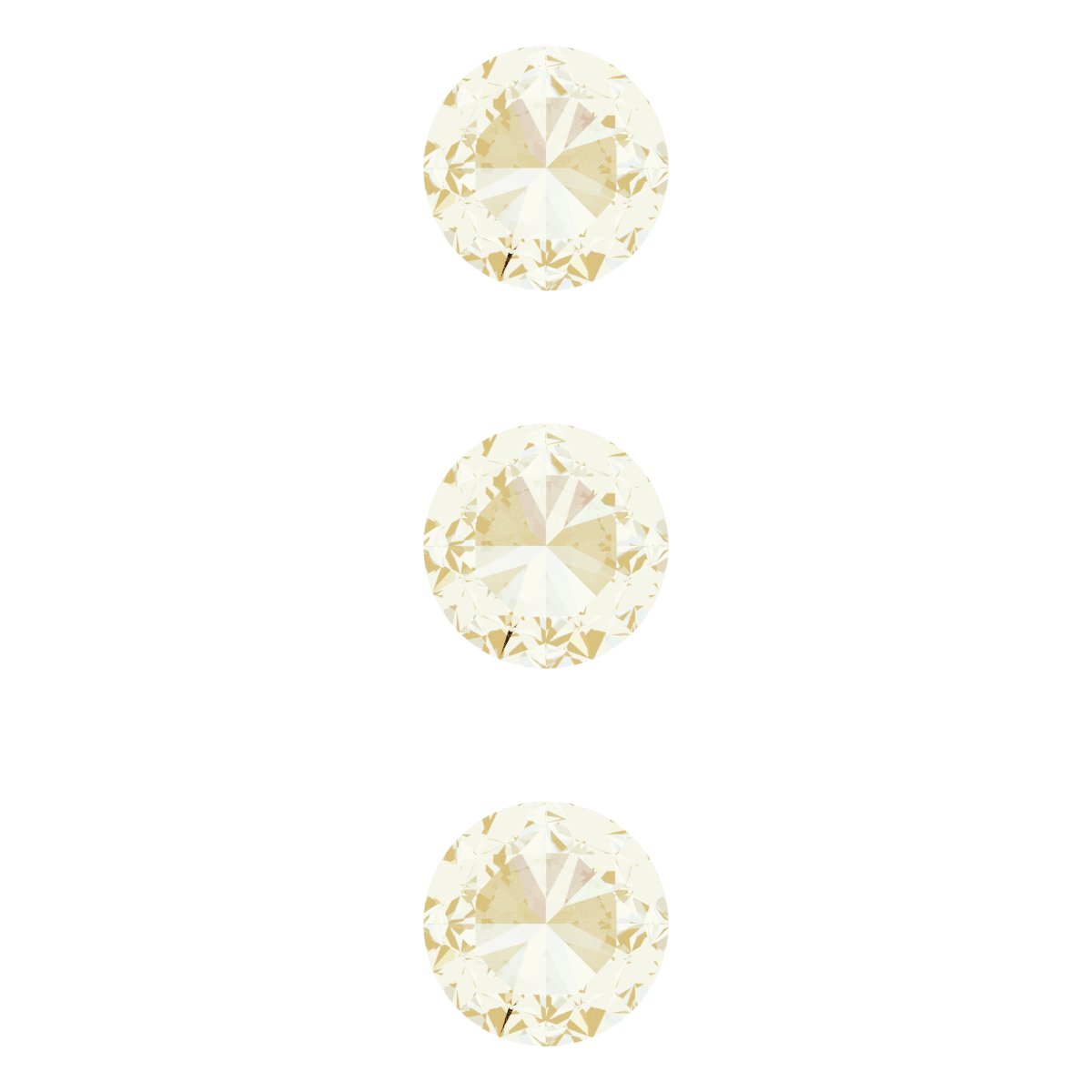 Rose-Cut Bezel-Set Bar Trim