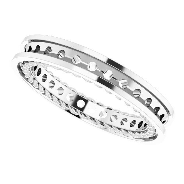 1.8 mm Round Eternity Band Mounting view 5